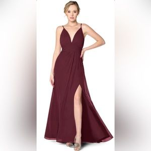 Azazie Cabernet Bridesmaid Dress